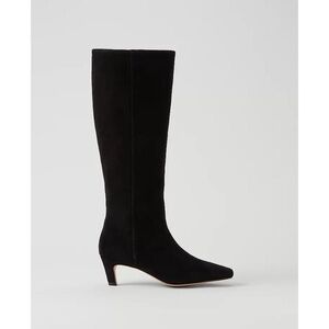 Ann Taylor Kitten Heel Suede Knee Boots NEW